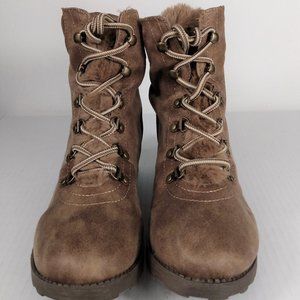 Rock & Candy Saydie Fabric Ankle Brown Boots Size: 8M